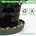 Plant Saucer 8 inch Drip Trays Green Plastic Tray Saucers Indoor Outdoor Flower Pot Round (8 in x 5 Pack)thumb 4