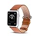 5 Colors for Apple Watch Bands, Fullmosa Yona Calf Leather Replacement Band/Strap with Stainless Steel Clasp for Apple Watch Series 1 2 3 Sport and Edition Versions 2015 2016 2017, Light Brown,42mm