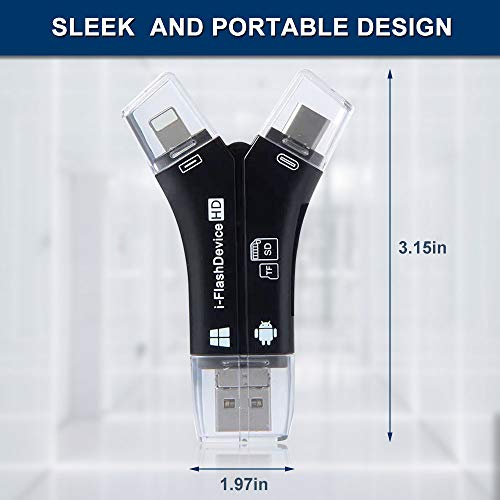 Trail Camera Viewer SD Card Reader, 4 in 1 Hunting Deer Camera Memory