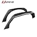 U-Drive Auto New 4 PCS Textured Steel Flat Fender Flares -A Fit 2007-2018 Jeep Wrangler JK (Drilling Required)