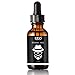 EZGO Beard Oil Leave-in Conditioner and Softener, Beard Growth, Mustache, Face and Skin, Unscented Beard Oil, 2oz
