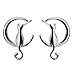 Wicary Cute Cat Earrings S925 Sterling Silver Ear Studs Set of 3 pairs
