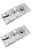Two (2) Metal Couch / Sofa Snap Style Sectional Connector with Screws