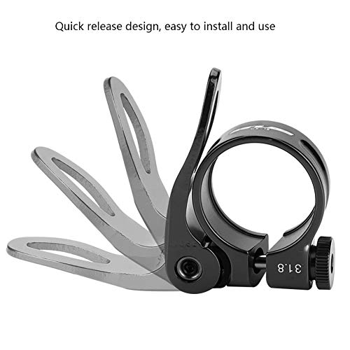 image for VGEBY1 Seat Post Clamp, Aluminum Alloy Bicycle Locking Clamp Quick Rel