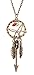 Gold Dreamcatcher Pendant Long Feather & Arrow Necklace - SPUNKYsoul Signature Collection