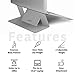 MOFT Laptop Stand, Invisible Lightweight Laptop Computer Stand, Compatible with MacBook, Air, Pro, Tablets and Laptops up to 15.6″, Patented，Silverthumb 1