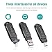 USB Flash Drive 128GB PhotoStick for iPhone Memory Stick External Storage USB C Thumb Drive 3in1 Richwell Compatibl iPhone iPad iOS MacBook USB C Android and Computers(Black128G-PGUC)