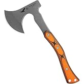 Tops Knives Ucon Hawk Hatchet Axe, Full Tang, SureTouch G10, Leather Sheath | Made in USA with 4.87-Inch Cutting Edge and compact balanced profile for splitting firewood, trail clearing and carving