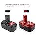 Topbatt 2Pack 6.0Ah C3 Lithium Battery Replacement for Craftsman 19.2 Volt Battery XCP 130279005 1323903 130211004 11045 315.115410 315.11485