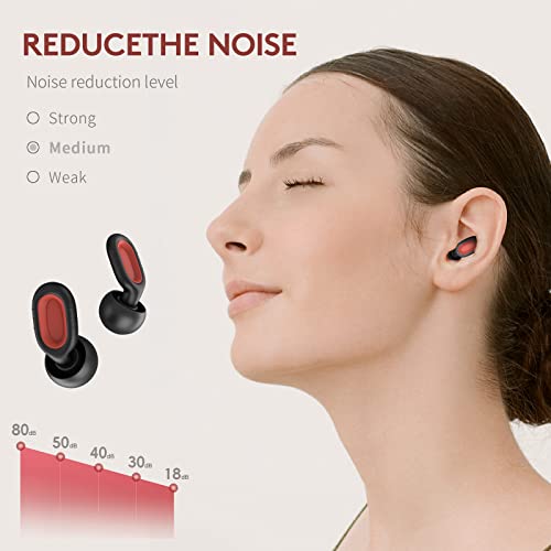Noise Reduction earplugs2 Pairs of Reusable Flexible Silicone