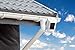 Wasserstein Weatherproof Gutter Mount Compatible with Ring Spotlight Cam Battery & Ring Stick Up Cam with Universal Screw Adapter - Best Viewing Angle for Your Surveillance Camera (1-Pack, White)