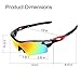 Ewin E11 Polarized Sports Sunglasses with 4 Interchangeable Lenses for Men Women Golf Baseball Volleyball Fishing Cycling Driving Running Glasses, TR90 Unbreakable Frame, Waterproof, Anti-Fog Lens