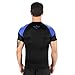 Elite Sports New Item Standard Short Sleeve Compression, Mma, Bjj, No Gi, Cross Training Rash Guard, Large, Blue
