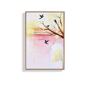 Framed Canvas Wall Art for Living Room, Bedroom Fruits in Fence Canvas Prints for Home Decoration Ready to Hanging - 16x24 inches