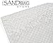 Sand Bags, 100 Empty White Polypropylene with Ties with UV Protection
