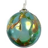 Generic Glass Eye Studio Ornament Winter Sunset Class Round Ball, Blue, 00840cr