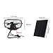 yodaliy 3W 6V Mini USB Solar Panel Ventilation Cooling Fan 4-inch Power Bank Fan Car, Caravan, Greenhouse, Shed, Motorhome, Home, Office