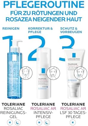 Rosaliac Reinigungsgel für zu Rötungen neigende Haut, 195 ml