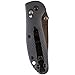 Benchmade - Mini Griptilian 556-1 Knife, Drop-Point Blade, Serrated Edge, Satin Finish, Gray Handle