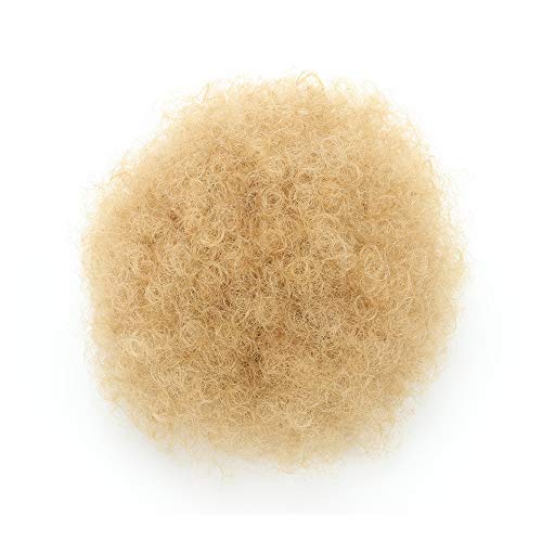 Afro Puff Drawstring Ponytail Afro Buns for Black Women Bun Puff Drawstring Ponytail Clip in on Hair Extensions with 2 Clips(Strawberry Blonde-27#)