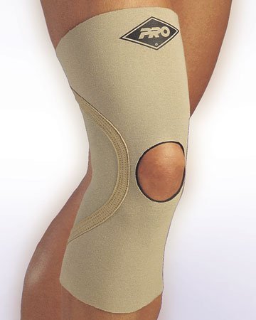 pro orthopaedic # 130a altered diamond back knee support sleeve, grande, negro n2