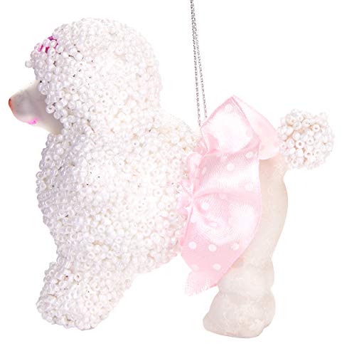 Originele & grappige kerstbal: Poedel Hond met Tutu Boombal - ca. 10 cm - Afbeelding 4