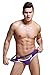 ONEFIT Mens Sexy Solid Color G-String Thong Shorts Nylon Briefs Purple M