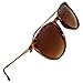 Women's Polarized Sunglasses from EYE LOVE, Designer, 100% UV Block + 5 BONUSES, Brown