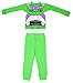 Disney Toddler Boys Toy Story Woody & Buzz Uniform 4-Piece Cotton Pajama Set, Green/Blue, 3T