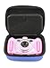 CASEMATIX Blue Camera Case Compatible with Kidizoom Camera Pix Plus, Dragon Touch Instant Print Camera and Camera Toy Accessories - Includes Case Only