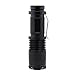 WINDFIRE Mini Tactical Flashlight CREE Q5 Red LED Ultra Bright Zoomable 200 Lumens 3-Mode AA/14500 Battery Powered Adjustable Focus Zoom Red Coyote Hog Hunting Light Lamp Torch (Red Light)