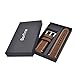 Dark Brown 20mm Genuine Leather Wristwatch Watch Band Oil Tan Vintage Strap for Men with Stainless Buckle
