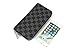 Daisy Rose Women's Checkered Zip Around Wallet and Phone Clutch - RFID Blocking with Card Holder Organizer -PU Vegan Leather, Black