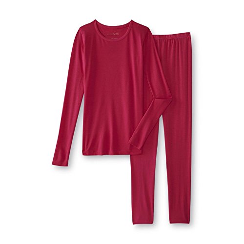 Girl Heat Lite Thermal Base Layer Set– Long underwear (XL 14/16, Raspberry/Hot Pink)