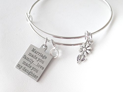 Daughter In Law Bracelet Bride Bracelet Gift For Bride Bangle