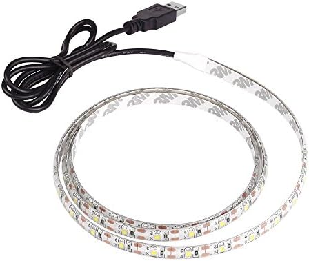 WishShop 1M SMD 3528 Waterproof 60LEDs Flexible LED Strip Light With USB Interface (Cool White)