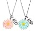OAONNEA Best Friends Forever Daisy Kids Necklace Set