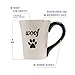 Ceramic Dog Animal Coffee Cups - Woof Cute Mug with a Surprise Inside Dog Paw for Coffee, Tea and Beverages - Premium-Quality, Dishwasher Safe Materials - Ideal Gift, 7 Ounce by Goodscious