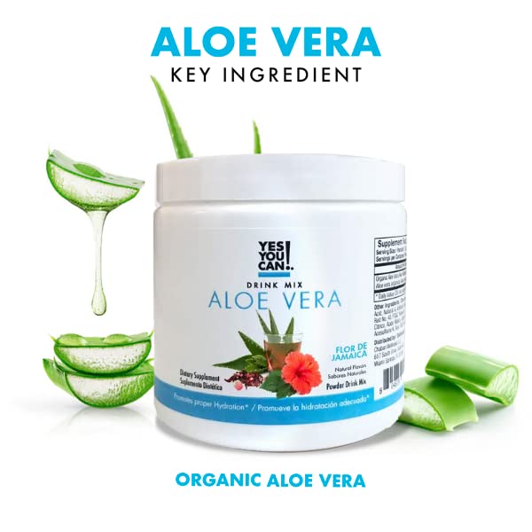 Yes You Can! Aloe Vera Drink Mix Energy Drink Powder, Organic Super Greens Powder from Aloe