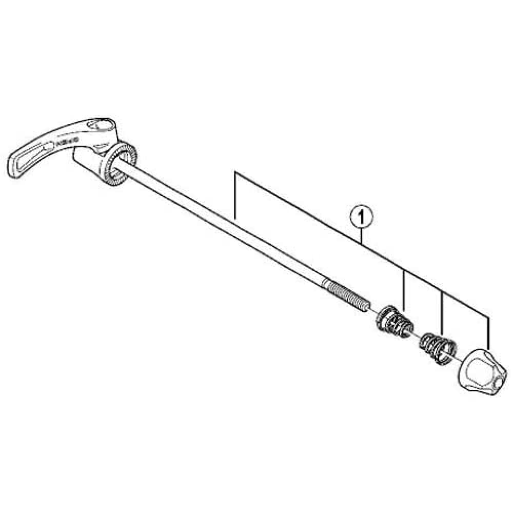 Shimano FH-M785 complete quick release, 173 mm
