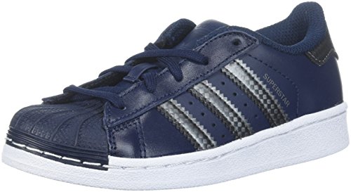 Adidas originals kids  superstar c, collegiate navy/night metalli…