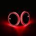 LED Cup Holder Lights, niceEshop(TM)2 PCS LED Light Cup Holder Bottom Mat Pad with USB Rechargeable Interior Decoration Light for Car, SUV, Truck, Camper, Boat, 7 Colors