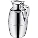Alfi Pallas 1.0 L Glass Vacuum Chrome Plated Brass Thermal Dispenser Carafe, Metallic