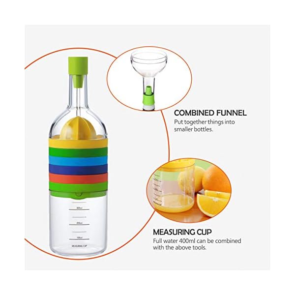 ZNOKA Multipurpose Function Kitchen Tool Bottle 8 In 1, Kitchen Cooking Tools Kitchen Gadget