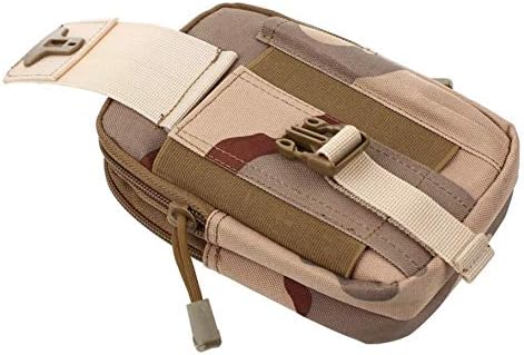 Universal Outdoor Tactical Holster Military Molle Hip Waist Belt Bag Wallet Pouch Purse Phone Case with Zipper for iPhone 7 and HTC