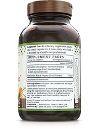 NutriGold Cúrcuma Turmérica Gold (Contiene Complejo C3 c/Bioperina), 500 mg (0,017 oz.), 120 cápsulas veg.