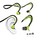 MUCRO Wired Headphones in-Ear Sports Headphones for Running, Behind The Neck Headphones, Stereo and Noise Isolating Earphones with Microphone, Sweatproof Earbuds Headphone, Green