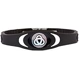 Ion Bracelet By Infinity Pro - Ion Core Band 4000+ Negative Ions for Sleep, Energy, Balance, Golf, Sport. Men / Women. Tourmaline Health Wristband (Black/white)