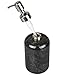 Creative Home Natural Black Marble Liquid Hand Soap, Lotion Dispenser Sanitizer Dispenser for Bathroom Countertop, Kitchen Sink Hand Soap, Dish Soap