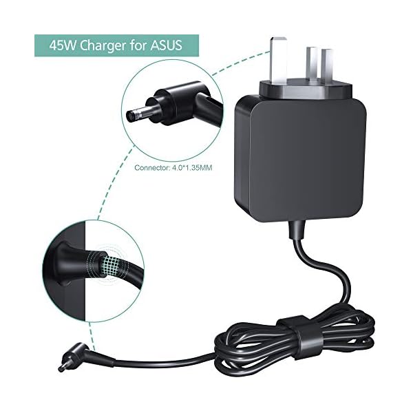 DEYEE 45W Laptop Charger for ASUS 14 15 17 X200CA X441SA X540UA X540S X540LA X541UA X553M X556U UX303 UX305F C202SA C300 E203M E402SA S200E S410UA L402na L403sa Taichi 21 31 TX201LA,ASUS Power Supply - Image 3